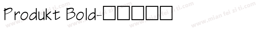 Produkt Bold字体转换